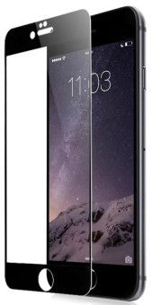 Стекло 3D для Apple iPhone 6/6S, 0.3 мм, черное