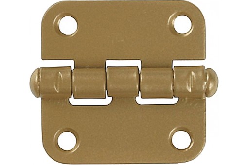 Карточная петля ПН-40 40x40х1.5 мм цвет золотой металлик 37623-40