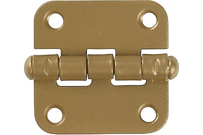 Карточная петля ПН-40 40x40х1.5 мм цвет золотой металлик 37623-40