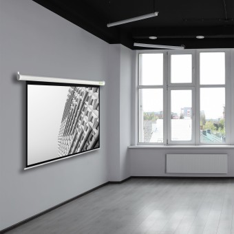 Экран для проектора Cactus 210x280см MotoExpert CS-PSME-280x210-WT 4:3 настенно-потолочный рулонный белый (моторизованный привод)