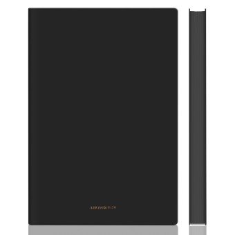 Блокнот Deli 22284BLACK 210х143мм искусст. кожа 96л черный