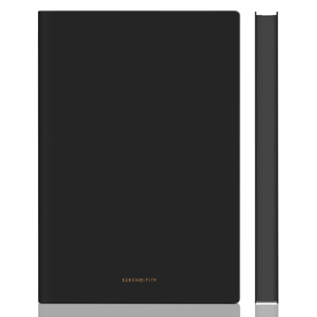 Блокнот Deli 22284BLACK 210х143мм искусст. кожа 96л черный