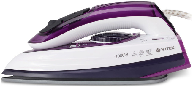 Утюг дорожный Vitek VT-8305 1000Вт белый/фиолетовый
