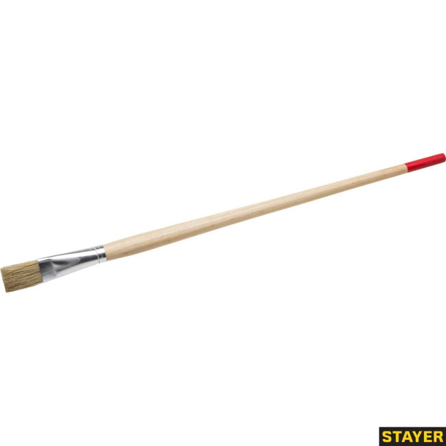 Комплект 3 шт, Кисть круглая тонкая STAYER "UNIVERSAL-STANDARD", светлая натуральная щетина, деревянная ручка, 0124-18