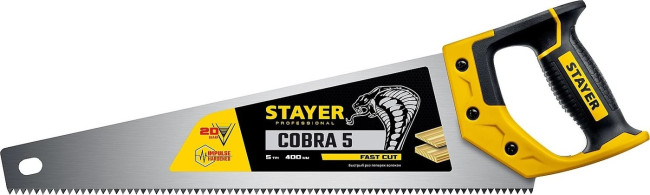 STAYER 5 TPI, 400 мм, ножовка по дереву (пила) COBRA 5 1506-40_z02 Professional