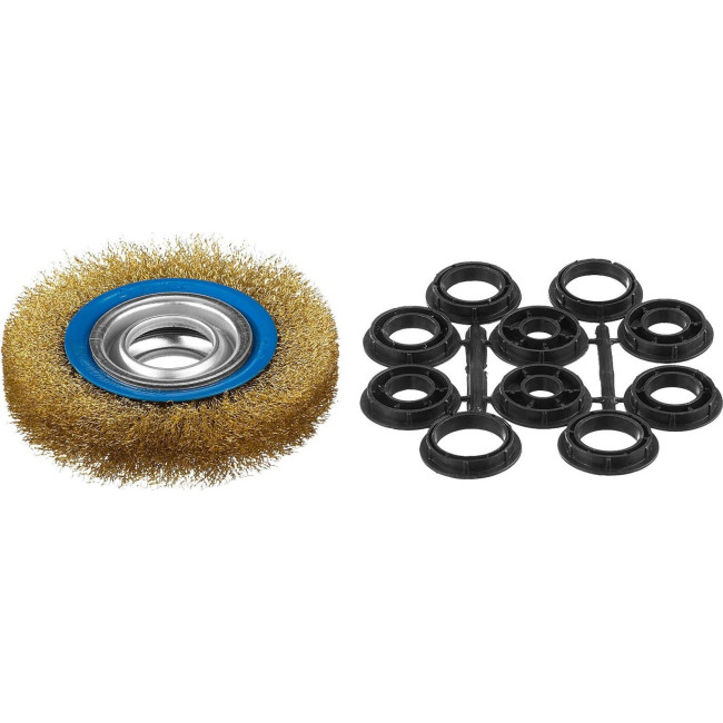 Щетка дисковая для точильно-шлифовального станка 0,3мм, 125х32мм,ЗУБР,35186-125_z01