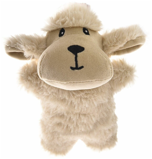 HOMEPET 14х11 см игрушка для собак овечка плюш с пищалкой