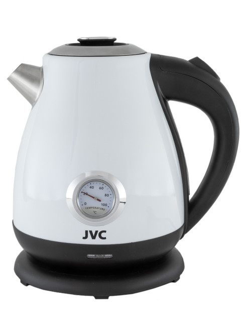 Чайник электрический JVC JK-KE1717 white1.7 л с датчиком температуры нагрева, ретро-дизайн, подставка с вращением на 360 градусов, 2200 Вт Чайник электрический JVC JK-KE1717 white1.7 л с датчиком температуры нагрева, ретро-дизайн, подставка с вращением на 360 градусов, 2200 Вт