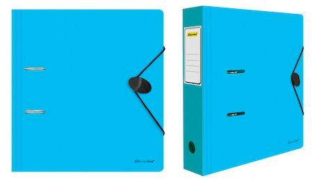 Папка-регистратор Silwerhof 355052 A4 70мм полифом голубой