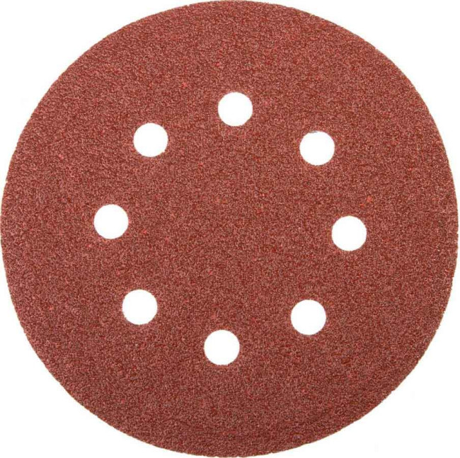 Круг шлифовальный универсальный STAYER "MASTER" из абразивной бумаги на велкро основе, 8 отверстий, Р40, 125мм, 5шт (35452-125-040) Круг шлифовальный универсальный STAYER "MASTER" из абразивной бумаги на велкро основе, 8 отверстий, Р40, 125мм, 5шт (35452-125-040)