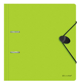 Папка-регистратор Silwerhof 355051 A4 70мм полифом салатовый