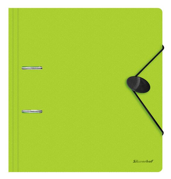 Папка-регистратор Silwerhof 355051 A4 70мм полифом салатовый