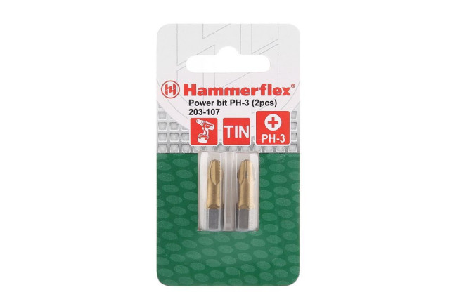 Бита HAMMER PH3 25мм (PB PH-3 25мм 2шт.)