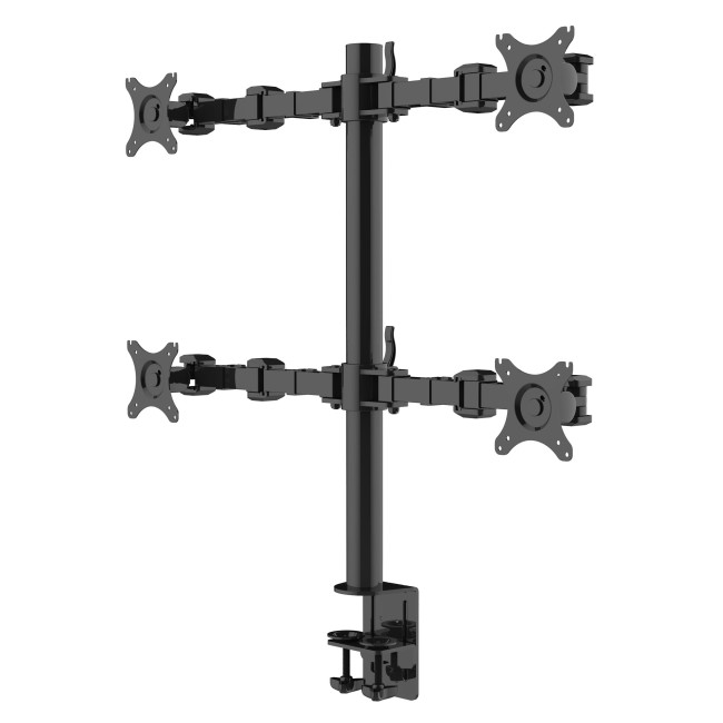 ONKRON настольный кронштейн для четырёх мониторов 10"-32", черный D421E