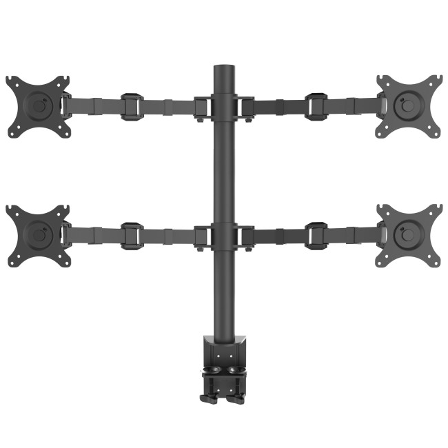 ONKRON настольный кронштейн для четырёх мониторов 10"-32", черный D421E