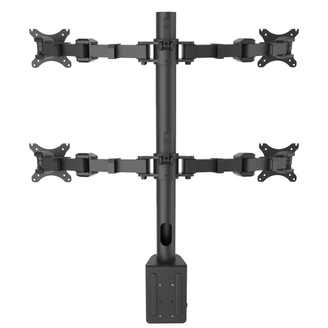 ONKRON настольный кронштейн для четырёх мониторов 10"-32", черный D421E