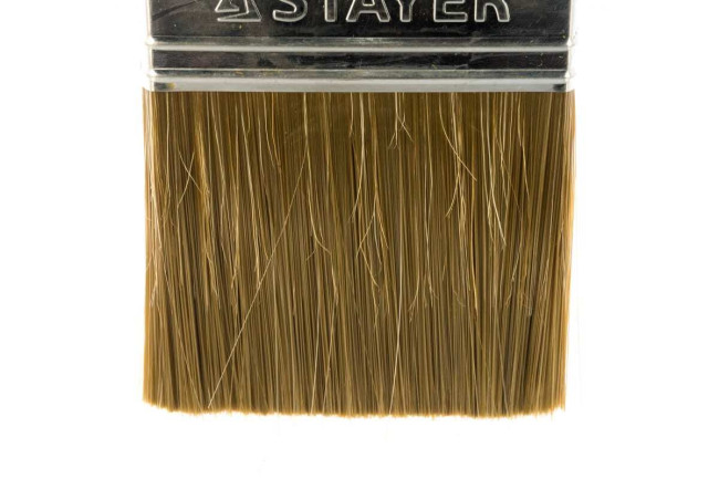 STAYER "KANEKARON-EURO". Кисть плоская, искусственная щетина, деревянная ручка, 100мм