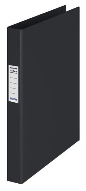 Папка на 2-х кольцах Durable 3130-01 A4 ПВХ кор.35мм торц.карм с бум. встав черный