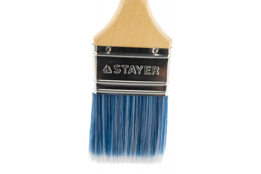 Кисть плоская STAYER "EURO", "AQUA" для водно-дисперсионных и акриловых ЛКМ, искусств щетина, деревян
