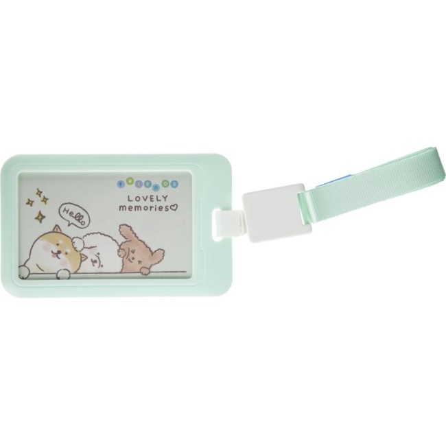 Бейдж Deli 64824 вертик.,с держат. и клипом,вкладыш:54x86мм, ассорти