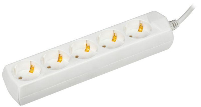 Удлинитель 5х3м с заземл. 10А 250В У05 GENERICA 2P+PE 3х1кв.мм IEK WYP10-10-05-03-Z-G Удлинитель 5х3м с заземл. 10А 250В У05 GENERICA 2P+PE 3х1кв.мм IEK WYP10-10-05-03-Z-G