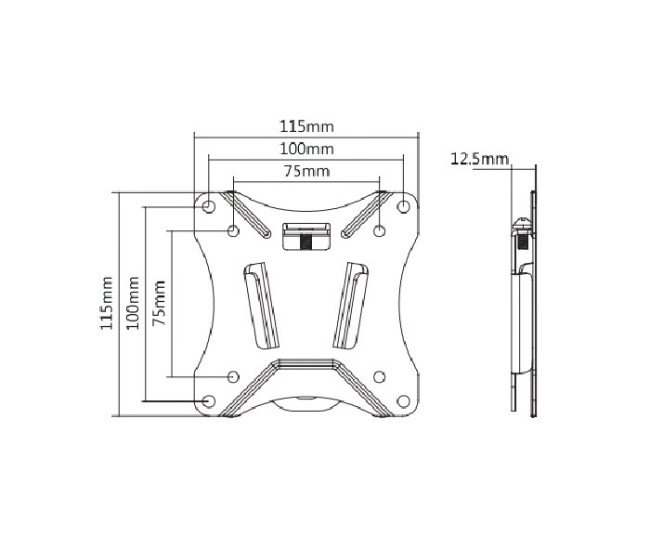 Кронштейн для телевизора фиксированный Ultramounts UM810F 13"-27"