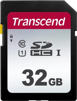 Флеш карта SDHC 32Gb Class10 Transcend TS32GSDC300S w/o adapter