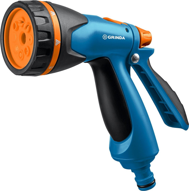 GRINDA B-812, питолет поливочный B-8, коннектор 1/2, конектор 1/2 с автостопом, адаптер с внутр. резьбой 1/2 х 3/4, набор поливочный PROLine (429114)