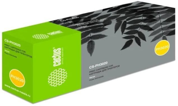 Картридж лазерный Cactus CS-PH3020X 106R03048 черный x2упак. (1500стр.) для Xerox Phaser 3020/3020BI