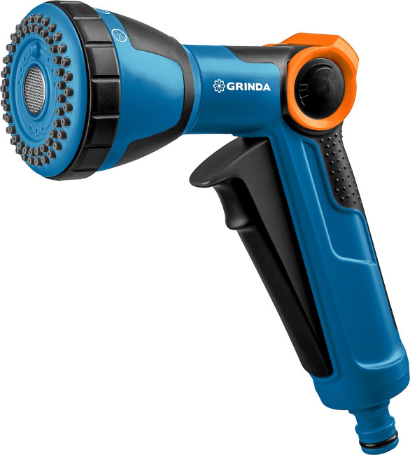 GRINDA PROLine X-S, душевой, 4 режима, курок спереди, пистолет поливочный двухкомпонентный с р