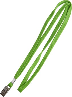 Держатель для бейджа Silwerhof 45см клип текстиль зеленый (упак.:10шт)