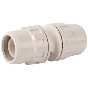 Соединитель ЗУБР ШиреФит штуцер с гайкой - штуцер с гайкой, 20мм 51490-20