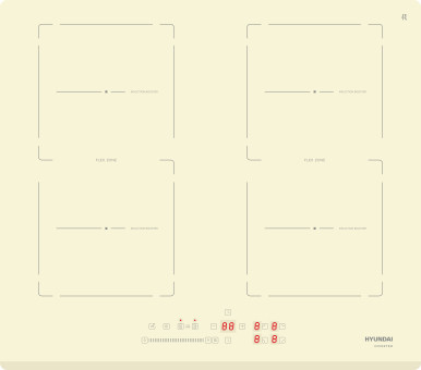 Индукционная варочная поверхность Hyundai HHI 6786 BE бежевый