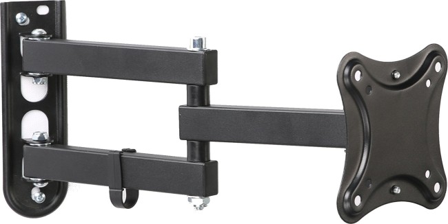 Кронштейн для телевизора Hama R1 118153 черный 10"-27" макс.15кг настенный поворотно-выдвижной и нак