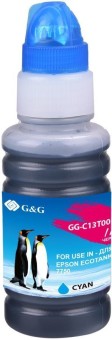 Картридж струйный G&G 106 / C13T00R240 голубой (cyan) 70 мл., для Epson (GG-C13T00R240)