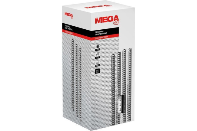 Пружины для переплета пластиковые Promega office 16мм белые 100шт/уп.