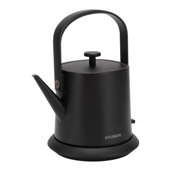 Чайник электрический Hyundai HYK-S2042 0.6л. 1000Вт черный корпус: металл