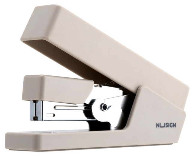 Степлер Deli ENS081GREY Nusign 24/6 26/6 (25листов) серый 100скоб коробка