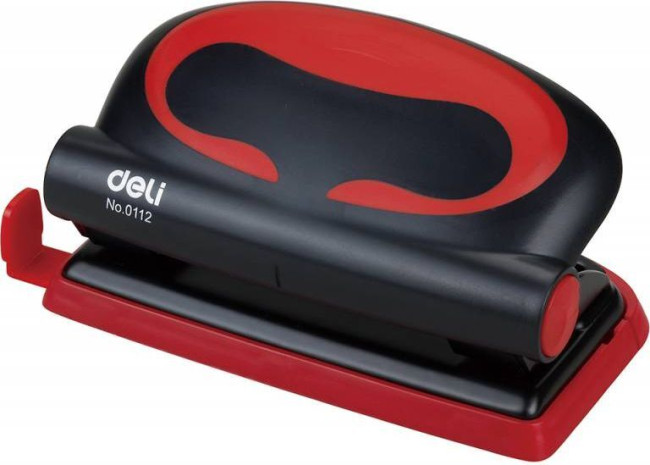 Дырокол Deli Essential Plus E0112 макс.:10лист. металл ассорти отв.:2 с линейкой