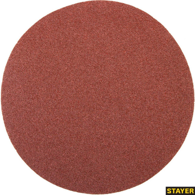 STAYER без отверстий, Р120, 125 мм, 5 шт., круг шлифовальный универсальный из абразивной бумаги 35453-125-120 Master STAYER без отверстий, Р120, 125 мм, 5 шт., круг шлифовальный универсальный из абразивной бумаги 35453-125-120 Master