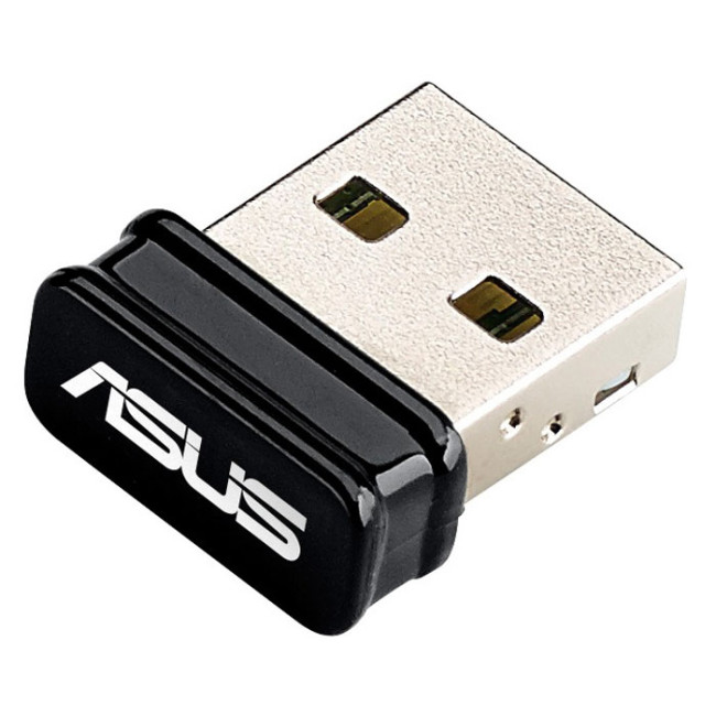 Сетевой адаптер WiFi Asus USB-N10 Nano USB 2.0 (ант.внутр.), шт