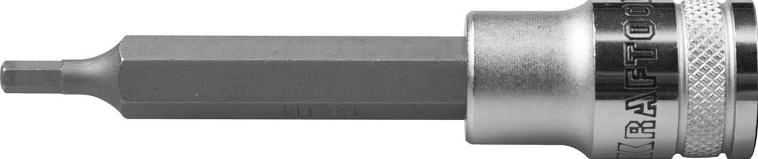Бита-головка торцовая удлиненная KRAFTOOL HEX 1/2"  Н4 27909-04