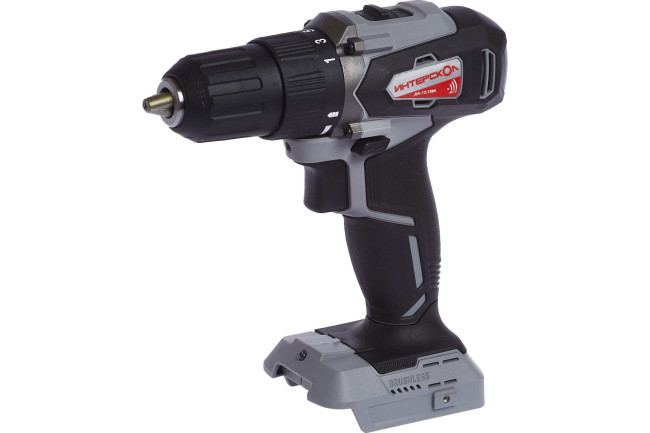 Дрель-шуруповерт аккумуляторная ИНТЕРСКОЛ ДА-13/18ВК, 575.0.0.70, кейс, без АК и ЗУ