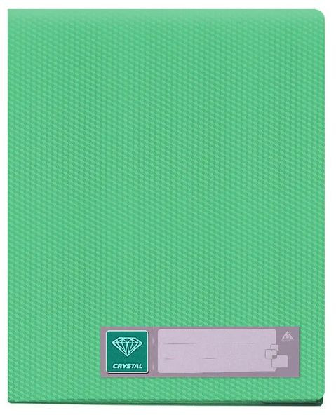 Папка с 100 прозр.вклад. Бюрократ Crystal -CR100 A4 пластик 0.7мм ассорти