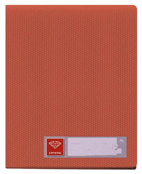 Папка с 100 прозр.вклад. Бюрократ Crystal -CR100 A4 пластик 0.7мм ассорти