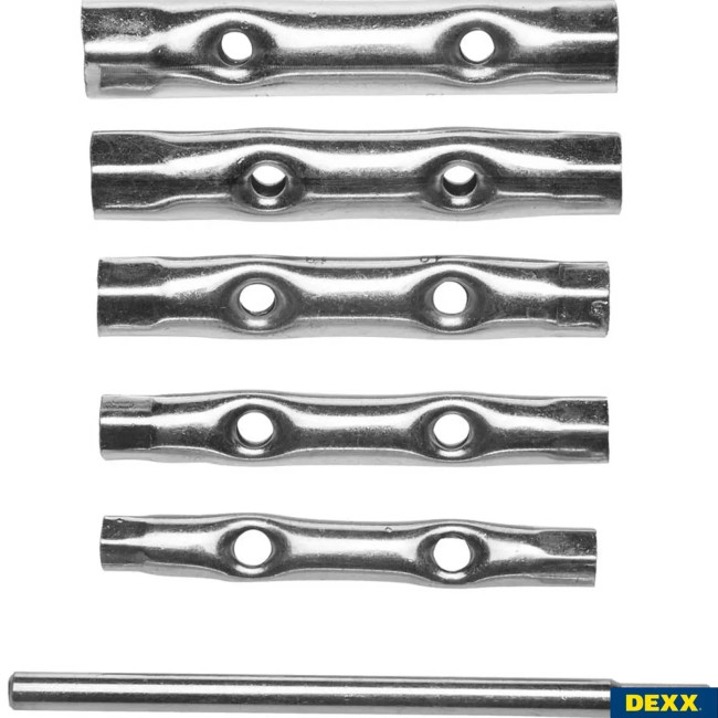 Набор DEXX: Ключи трубчатые, 8-17мм, 6 предметов
