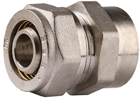 Соединитель ЗУБР с внутренней резьбой, цанга-гайка, 3/4х20х2,0 мм, никель 51402-20-3/4
