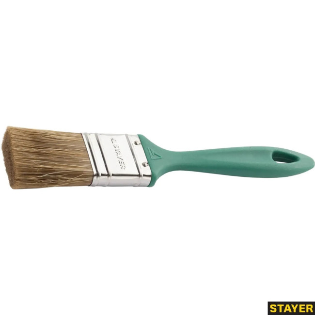 Плоская кисть STAYER Lasur 38 мм 1.5" смешанная щетина пластмассовая ручка 01081-38