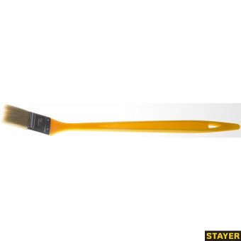 Комплект 6 шт, Кисть радиаторная STAYER "UNIVERSAL-MASTER", светлая натуральная щетина, пластмассовая ручка,, 0110-38_z01