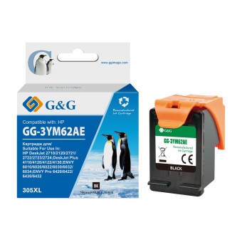 Картридж струйный G&G GG-3YM62AE 305XL черный (10.6мл) для HP DeskJet 2320/2710/2720